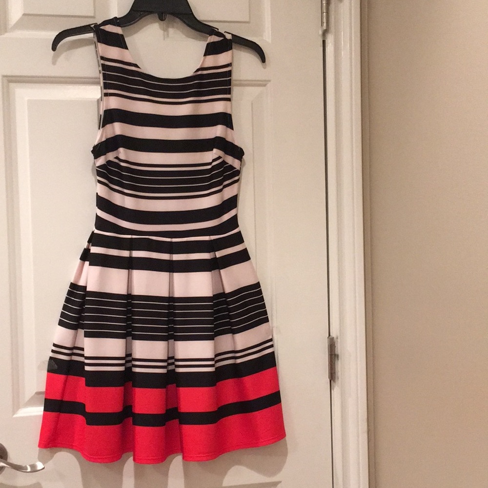 Striped mini dress
